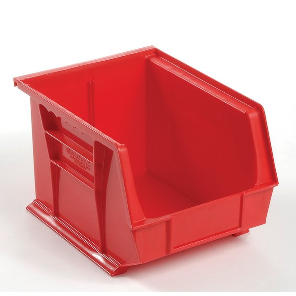 Global Industrial Storage Bin, Plastic, 7 in H, Red 269683RD